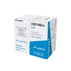 Netvrkskabel Lanberg LCU5-10CC-0305-S 305 m Gr Spole 10/100/1000 Mbps