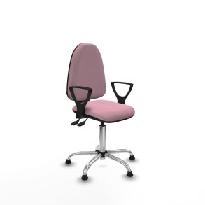 Kontorstol Piqueras y Crespo Ana AS bali rosa brazos fijos base cromada topes Pink