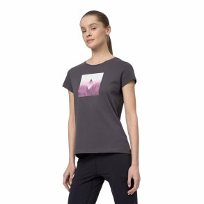 Kort�rmet T-shirt til Kvinder 4F  Regular Organic