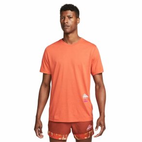 Kortrmet T-shirt til Mnd Nike Dri-FIT Orange
