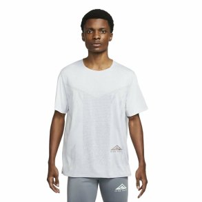 Kortrmet T-shirt til Mnd Nike Dri-FIT Rise 365 Hvid