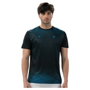 Kortrmet T-shirt til Mnd Drop Shot Abian Campa Sort Padel