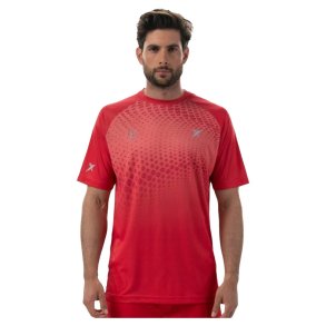 Kortrmet T-shirt til Mnd Drop Shot Benara Orange Padel