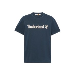 Kortrmet T-shirt til Mnd Timberland Kennebec River Camo Linear Logo Bl