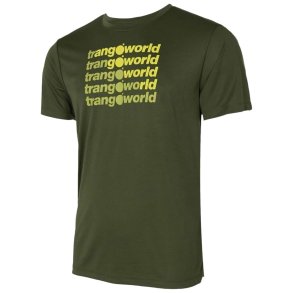 Kort�rmet T-shirt til M�nd Trangoworld Arbas M�rk gr�n