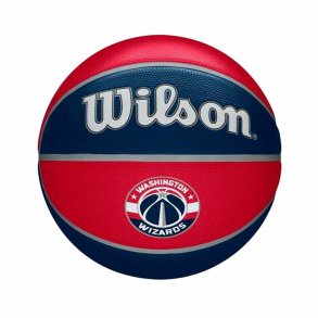Basketball Wilson Nba Team Tribute Was Wizards Bl� Naturgummi (St�rrelse 7)