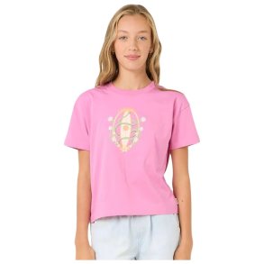 Brne Kortrmet T-shirt Rip Curl Island Surf Crop Pink