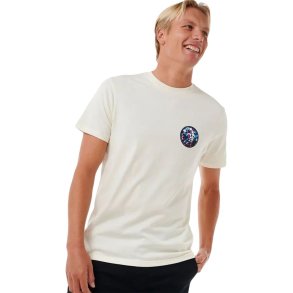 Kortrmet T-shirt til Mnd Rip Curl Passage Tee Hvid
