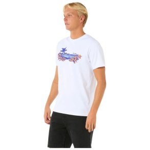 Kortrmet T-shirt til Mnd Rip Curl Surf Paradise Hvid