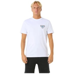 Kortrmet T-shirt til Mnd Rip Curl Desti Animals Tee Hvid