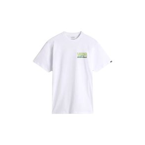 Kortrmet T-shirt til Mnd Vans Shop Front SS Hvid