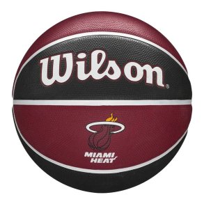 Basketball Wilson NBA Tribute Miami  M�rker�d Naturgummi (St�rrelse 7)