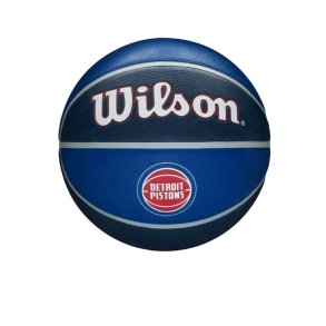 Basketball Wilson Nba Team Tribute Det Pistons Bl� Naturgummi (St�rrelse 7)