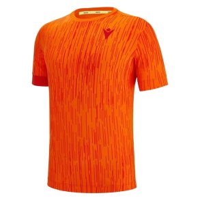 Kort�rmet T-shirt til M�nd Macron Start Cc Juan II Orange Padel