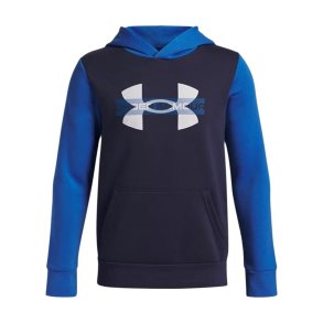Sweatshirt med h�tte til piger Under Armour Rival Flc Cblck Grphc Hd Bl�