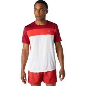 Kort�rmet T-shirt til M�nd Asics 2011A781-107 R�d