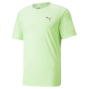 Kort�rmet T-shirt til M�nd Puma Limegr�n