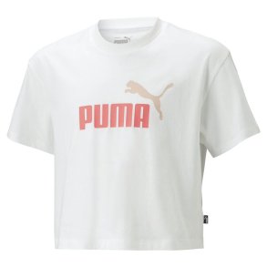 B�rne Kort�rmet T-shirt Puma 845346 52 Hvid