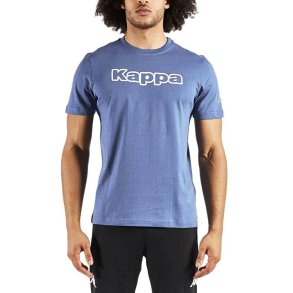 Kort�rmet T-shirt til M�nd Kappa Bl� M�nd