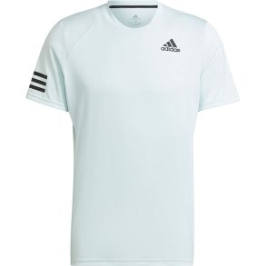 Kort�rmet T-shirt til M�nd Adidas Club Tennis 3 Stripes Hvid