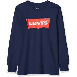 Langrmet T-shirt til Brn Levi's Batwing Mrkebl