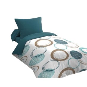 Dynebetrk st HOME LINGE PASSION Grn 140 x 200 cm Cirkler