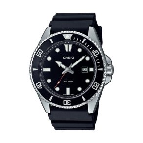 Herreur Casio MDV-107D-1A1VEF Sort Slvfarvet ( 46 mm)