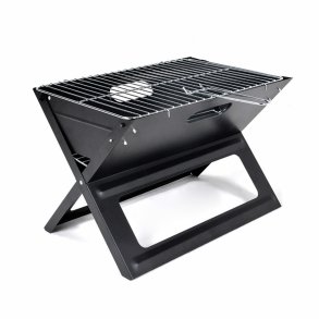 Fleksibel brbar grill til brug med trkul X-formet 45 x 30 x 35 cm Jern