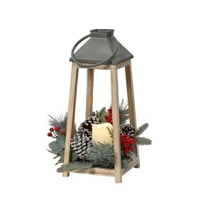 Laantarn Lumineo 15 x 15 x 36 cm Stearinlys LED