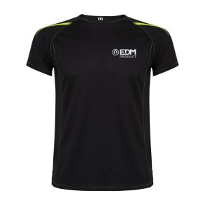 Kort�rmet T-shirt til M�nd EDM Sort