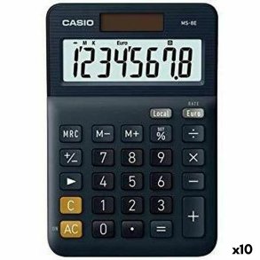 Lommeregner Casio MS-8E Sort (10 enheder)