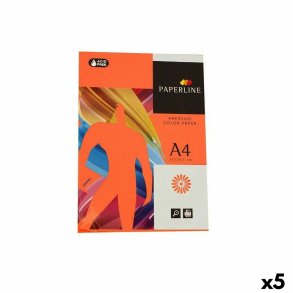 Printerpapir Fabrisa Paperline A4 500 Ark Orange (5 enheder)