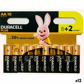 Alkalinebatterier DURACELL Plus 1,5 V LR06 (12 enheder)