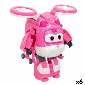 Super robot der kan ndres Super Wings Dizzy Helikopter 10,5 x 13,5 x 14,5 cm Pink (6 enheder)