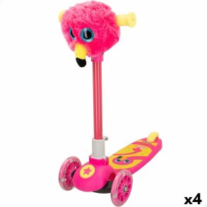 Legetjsscooter K3yriders Flamingo Pink 4 enheder