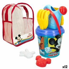 St med legetj til stranden Mickey Mouse  18 cm polypropylen (12 enheder)