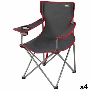 Sammenklappelig campingstol Aktive Mrkegr 45 x 82 x 47 cm (4 enheder)