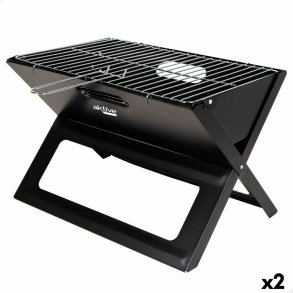 Havegrill Transportabel Aktive Sort Stl Jern 45 x 30 x 29 cm