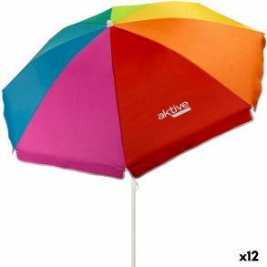 Parasol Aktive Multifarvet 180 x 185 x 180 cm 180 x 180 x 180 cm 180 x 189 x 180 cm (12 enheder)