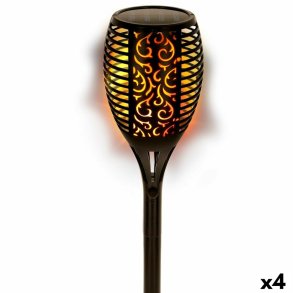 S�t med solcelle-havelys Aktive 51 Plastik 11 x 77,5 x 11 cm (4 enheder)