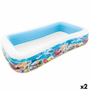 Oppustelig Pool til Brn Intex Tropisk 1020 L 305 x 56 x 183 cm (2 enheder)
