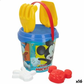 St med legetj til stranden Mickey Mouse  18 cm (16 enheder)