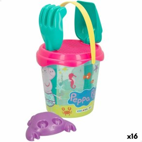 St med legetj til stranden Peppa Pig  18 cm (16 enheder)