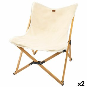 Sammenklappelig campingstol Aktive Jord 58 x 73 x 61 cm (2 enheder)