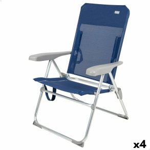 strandstol Aktive Marinebl 47 x 94 x 60 cm (4 enheder)