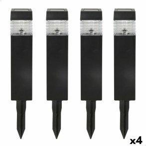 S�t med solcelle-havelys Aktive 4 Dele Plastik 6 x 39,5 x 6 cm (4 enheder)