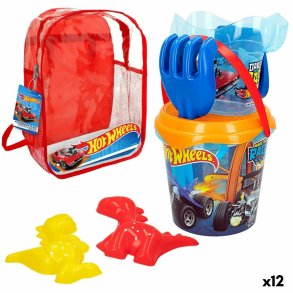 St med legetj til stranden Hot Wheels  18 cm polypropylen (12 enheder)