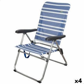 strandstol Aktive Mykonos Bl 47 x 93 x 63 cm (4 enheder)