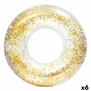 Oppustelig flydende donut Intex Gennemsigtig Skinne  119 cm (6 enheder)