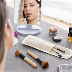St med makeup brster i tr med bretaske Miset InnovaGoods 5 enheder
